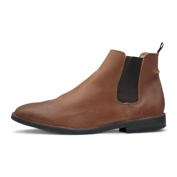 LEATHER CHELSEA BOOT DARK TAN